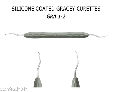 ORALITE Gracey Curette 1/2 Dental Instrument Periodontal Hygienist Scaler Silicone Coat