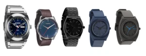 Nixon Herren Uhr The Don / Mellor / Time Teller all black /steel blue/ grau blau - Bild 1 von 10