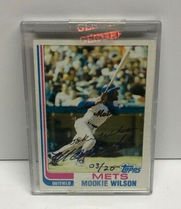 Mookie Wilson 2004 Topps Signature Edition Certified Autograph card Serial # /20