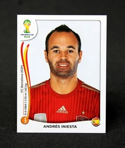 Panini FIFA World Cup Brazil 2014 Andres INIESTA of SPAIN Sticker #119 - Picture 1 of 2