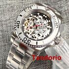 40mm Sapphire Glass NH70 Skeleton Movement Automatic Men's Watch 20ATM Date Lume