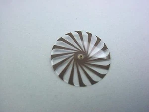 Clear/Brown Borel Cocktail Watch Kaleidoscope Seconds Disk 14.51mm Mens Vintage - Picture 1 of 1
