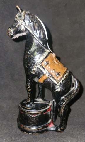 Original Antique 1920's-30's Cast Iron PiggyBank Circus Horse by AC Williams142 Cover