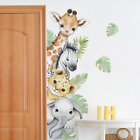 4488 X 1175 Inch Watercolor Jungle Animal Wall Decals Forest Animal Wall Lion
