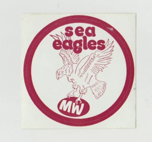MANLY WARRINGAH SEA EAGLES EAGLES SUPPORTERS STICKER NEW Size 7.5cm Diam - Bild 1 von 2