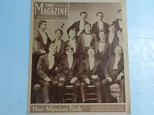 H.L.MENCKEN 1896 FOTO~NEUFUNDE~1893 ERSTE SCHRIFTEN~24.01.1960 SONNTAGSZEITSCHRIFT - Bild 1 von 5