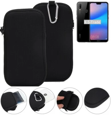 Neoprene case bag for Huawei P20 Lite Holster protection pouch soft Travel cover Foto 1 de 4
