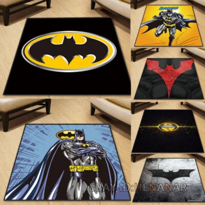 Anime Batman Carpet Square Floor Mat Chair Area Rugs Multi-function Non-slip - Image 1 of 4