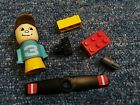 LEGO DUPLO SECTIONS HOUSE PARTS MIXED LOT 1 FIGURE AND LEGO DUPLO PARTS USED
