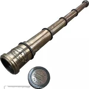 Nautical Maritime Telescope Antique Brass Pirate Spyglass Vintage Scope Gift - Picture 1 of 9
