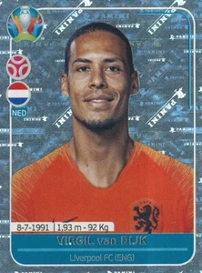 NED06 VIRGIL VAN DIJK # NETHERLANDS NEDERLAND STICKER PANINI UEFA EURO 2020 - Picture 1 of 2