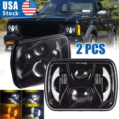 Пара светодиодных прожекторных фар дальнего/ближнего света для Chevy S10 Blazer GMC S15 82-93 7X6 дюймов - Изображение 1 из 4