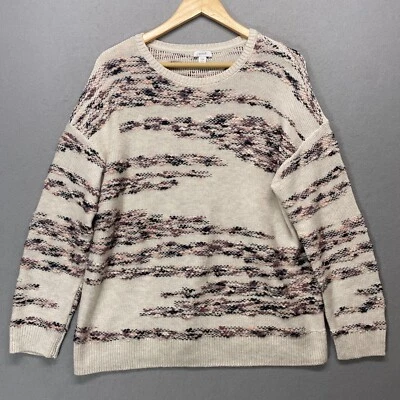 Pure Jill Sweater Womens Large Petite Multicolored Intarsia Knit Soft - Image 1 of 4