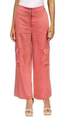 Michael Kors pants Women's Solid Satin Cargo Zippered Pants Dusty Rose size M - Image 1 of 4