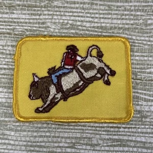 Rodeo Stierreiten Aufnäher Vintage bestickt Stoff zum Aufnähen kostenloser Versand #4 - Bild 1 von 9