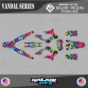 Graphics Kit for Sur-Ron Storm Bee (2023-2024) Vandal Series - MAGENTA - Bild 1 von 6