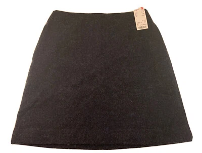Minifalda para mujer Uniqlo mezcla de lana textura bolsillo talla 2 azul Academia nueva con etiquetas Foto 1 de 4