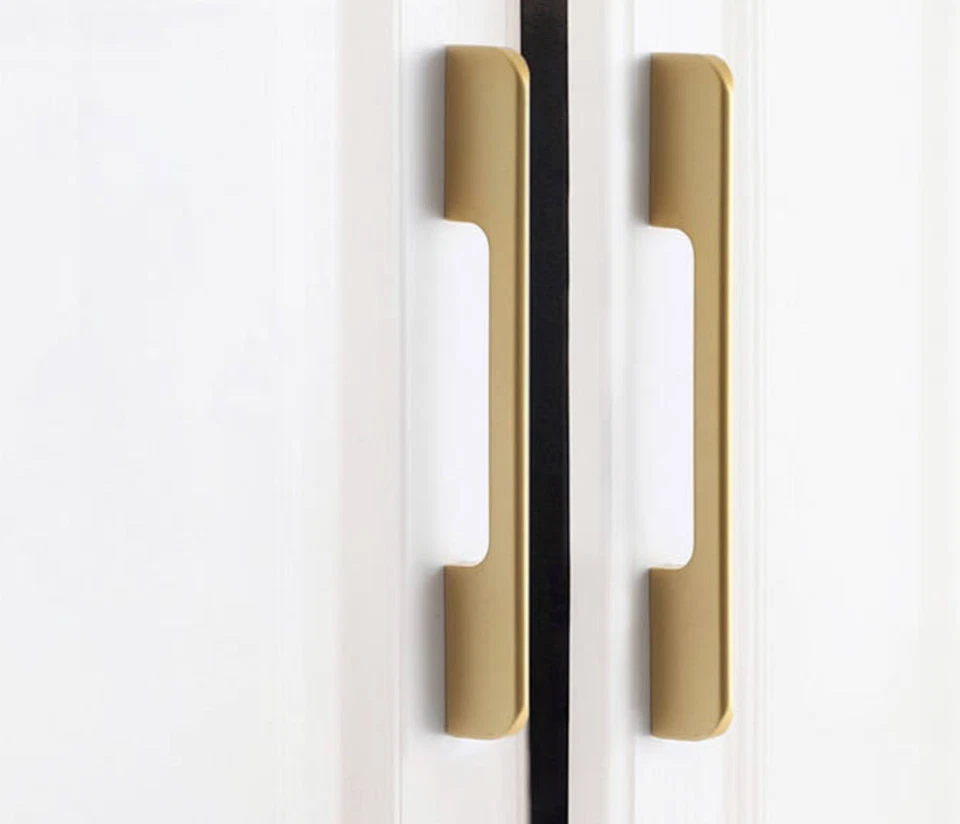 Matt Gold, Black & Aluminium Kitchen Cabinet Cupboard Door Drawer Bar Handles UK - Image 1 of 1