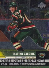2006-07 Upper Deck Game Dated Moments #38 Marian Gaborik