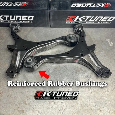 K Tuned Front Control Arms Rubber Bushing for 02-04 Acura RSX Base Type-S DC5 - Image 1 of 4