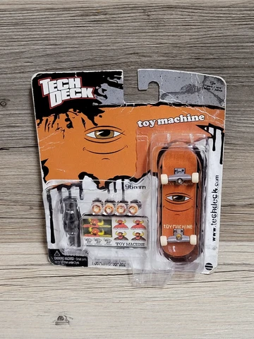 Vtg 2002 Toy Machine Skateboards Tech Deck 96mm Ultra Rare Fingerboard Cover
