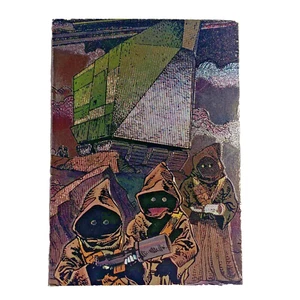 1995 Topps Star Wars Galaxy 3 Etched Foil Insert #16 Jawas - Picture 1 of 13