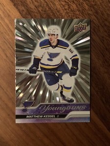 2023-24 Upper Deck Series 1 Young Guns Outburst Silver Matthew Kessel #240 RC