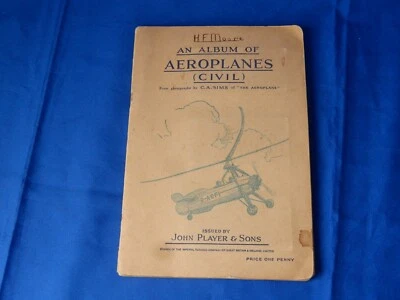 John Player Cigarette Cards Civil Aeroplanes 1935 - Complete In Album - Image 1 of 4