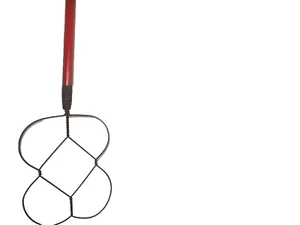 Vintage Twisted Wire Carpet Beater Red Wood Handle 28 " - Picture 1 of 2