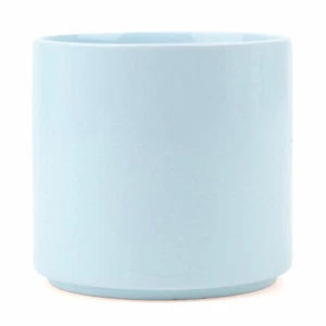 Blau Moderner Zylindertopf | Minimaler Keramiktopf für Sukkulenten, Kakteen und Blumen - Bild 1 von 8