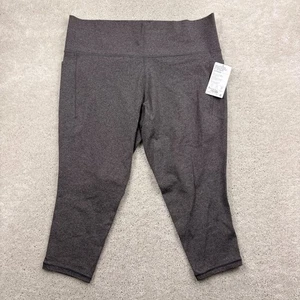 Athleta Salutation Stash Pocket II 7/8 Leggings Womens Size 3X Brown NWT - Picture 1 of 12