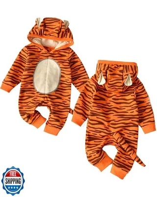 Okbebe Bebé Niños Niñas Halloween Acción de Gracias Navidad Dibujos Animados Tigre Disfraz Foto 1 de 4