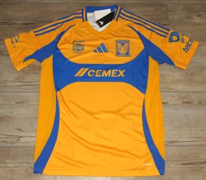 adidas Tigres UANL AeroReady Home Yellow Soccer $100 Jersey size Men's Large - Picture 1 of 5