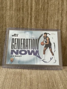 2025-26 Topps #GN-5 Ace Bailey Generation Now Rookie RC Jazz Insert - Bild 1 von 2