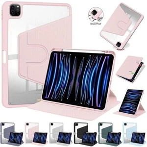 For iPad 11/10/9/8/7th Mini 7 Air Pro 2025 Stand Case Shockproof Flip Cover Skin - Picture 1 of 30