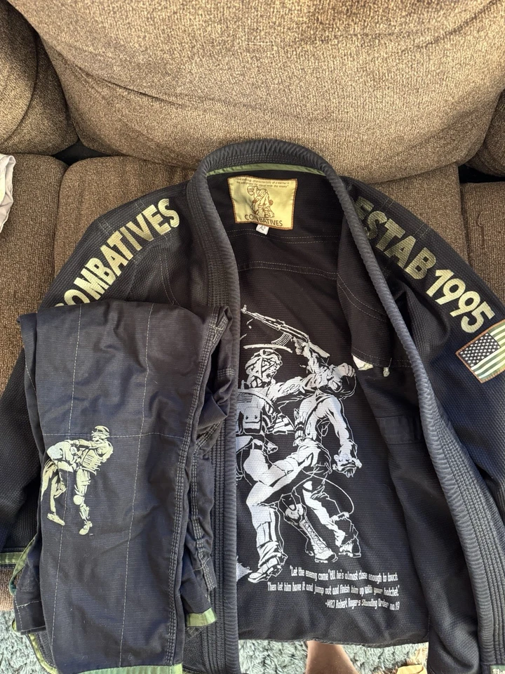 Fuji Combatives BJJ Gi. Size A2. Very Rare Black - Image 1 of 1