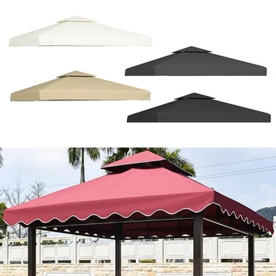 300D160gsm Waterproof Polyester Fabric Canopy 3x3m for Gazebo Replacement - image 1 of 4