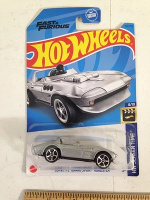 Hot Wheels Corvette Grand Sport Roadster HW Screen Time 8/10 Fast & Furious 2021 - Image 1 of 4