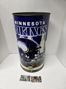 P & K Products Company Metall Mülleimer Minnesota Vikings NFL City Skyline - Bild 1 von 10