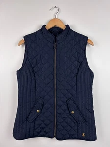 Womens Joules Quilted Full Zip Vest Jacket Navy Blue Size US 8 / UK 12 / EU 40 - Picture 1 of 9