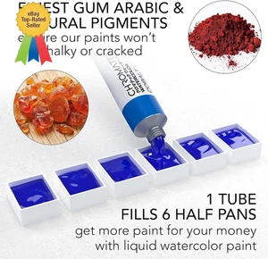 Aquarellfarben Set - 28 Stück für Anfänger & professionelle Künstler - 26 x 12 ml - Bild 1 von 8