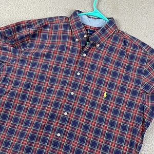 Ralph Lauren Button Down Hemd Herren LT Tall kariert Freizeitformat Preppy Classic - Bild 1 von 8