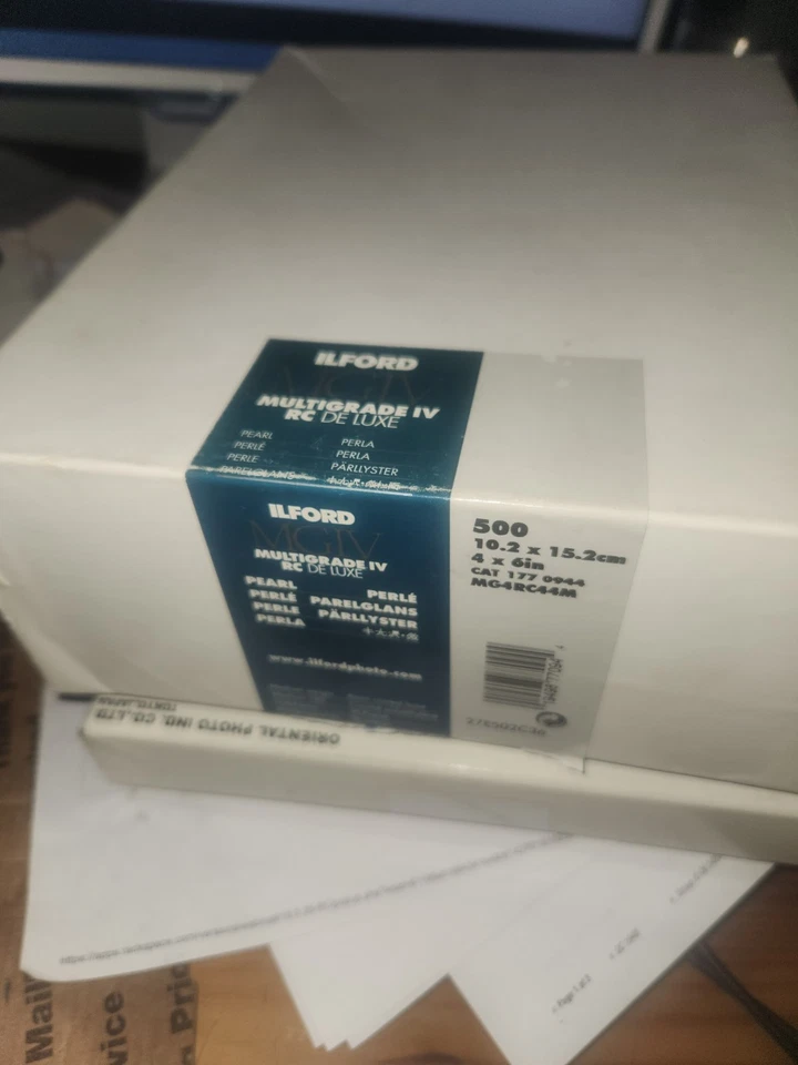 ILFORD MULTIGRADO IV RC DELUXE 125 HOJAS 4x6 PERLA, Stock a granel MG4RC44M Foto 1 de 1