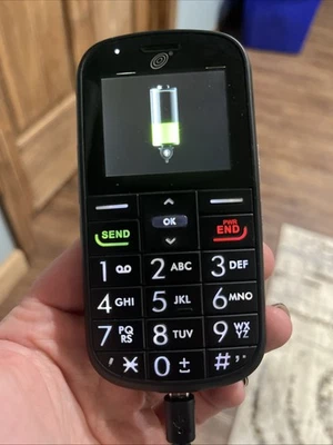 Сотовый телефон Alcatel OneTouch A382G черный с большой кнопкой (Tracfone) - Изображение 1 из 4