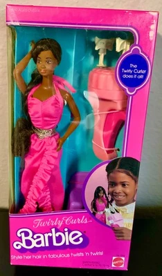 1982 MATTEL Twirly Curls Barbie African-American Barbie #5723 NRFB! GORGEOUS!!!! - Image 1 of 4