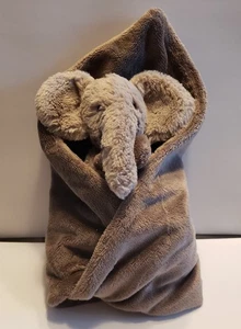 Jellycat Smudge Elefant Schnuller Lovey Plüsch 10 Zoll Decke weich Minky braun - Bild 1 von 8
