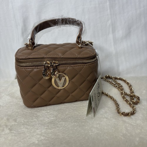 Valentino Orlandi Borsa Vanity Box Manico Superiore in Taupe (NUOVA) MSRP $330