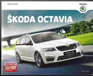 Skoda Octavia 2015-2016 UK Market Sales Brochure Hatchback & Estate - Picture 1 of 1