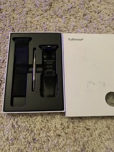 Fullmosa 2 Apple Watch Band 42mm black Stainless Steel - Picture 1 of 3