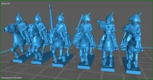 Dragón prusiano RGT 1806-07 - 6 MINIS - escala épica de 15 mm - Imagen 1 de 1